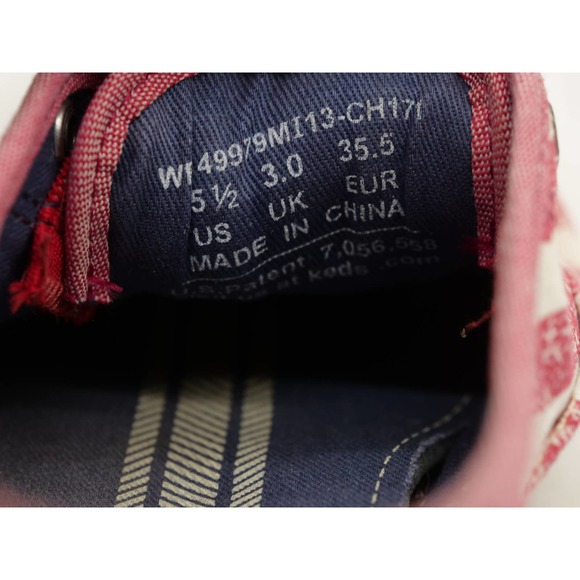 Keds Sneakers Womens 5.5 Red Striped Espadrille Slip On Low Top Casual Shoes - Picture 10 of 11